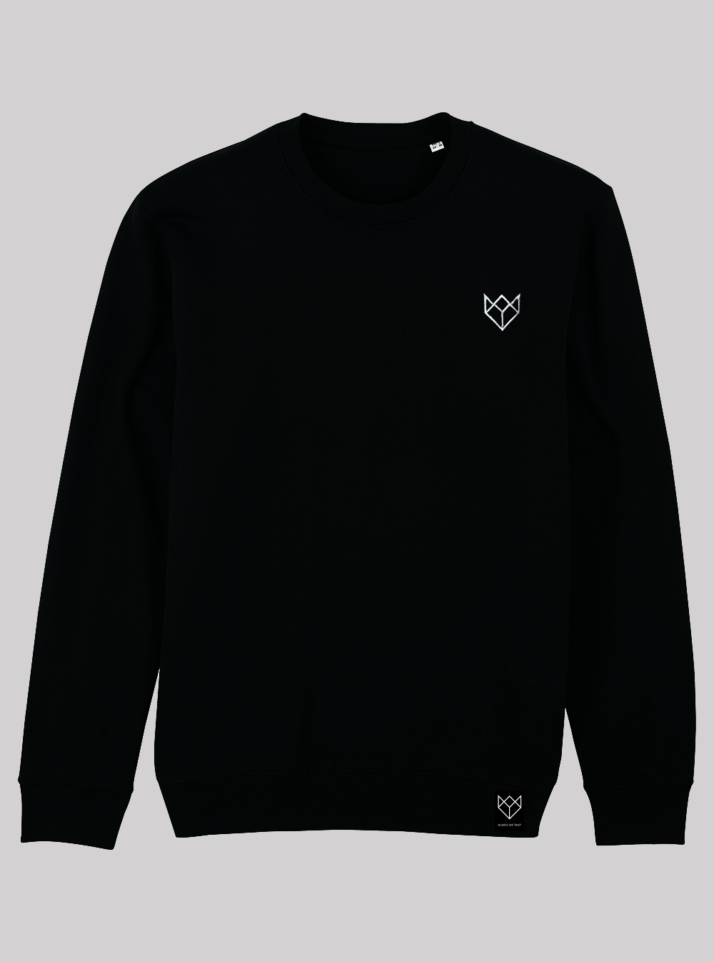 Sweatshirt Black Collection BASIC LOGO - IN WOLF WE TRUST SHOP