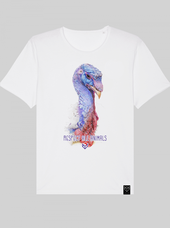 T-shirt Dinde "Respect all Animals"
